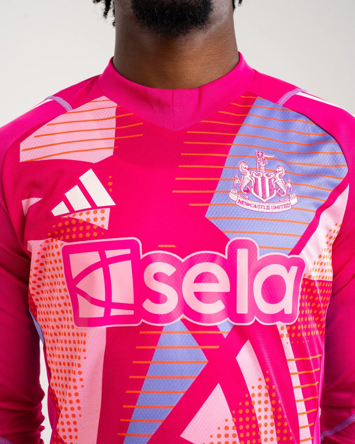 Newcastle United newcastle united adidas pink 2425 goalkeeper long sleeve shirt – 19 odysseas Collection - Football Kits & Footwear