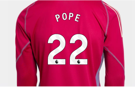 Newcastle United newcastle united adidas pink 2425 goalkeeper long sleeve shirt – 22 pope Collection - Football Kits & Footwear