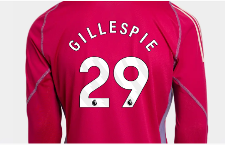 Newcastle United newcastle united adidas pink 2425 goalkeeper long sleeve shirt – 29 gillespie Collection - Football Kits & Footwear