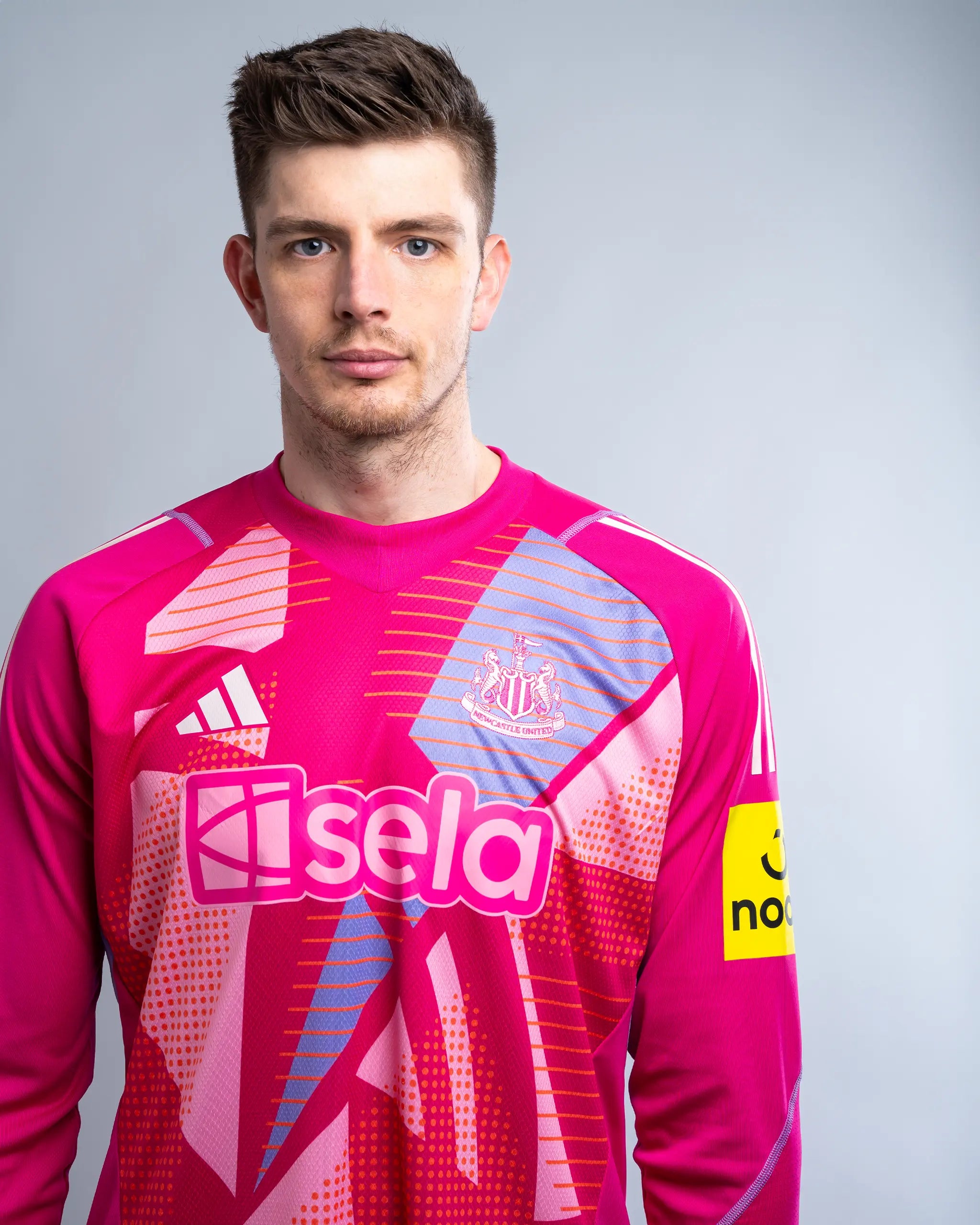 Newcastle United newcastle united adidas pink 2425 goalkeeper long sleeve shirt with custom printing Collection - Football Kits & Footwear
