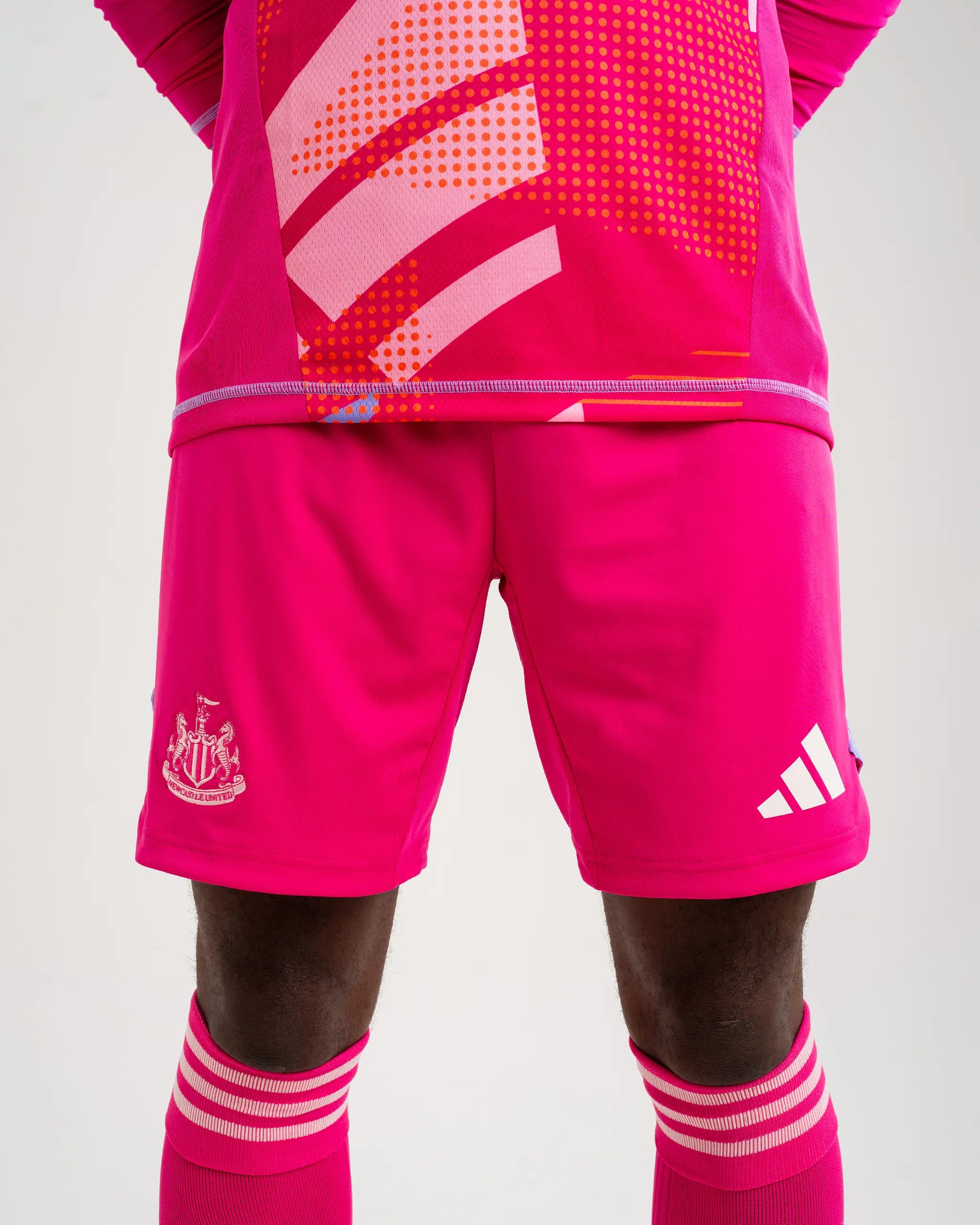 Newcastle United newcastle united adidas pink 2425 goalkeeper shorts with custom printing Collection - Football Kits & Footwear